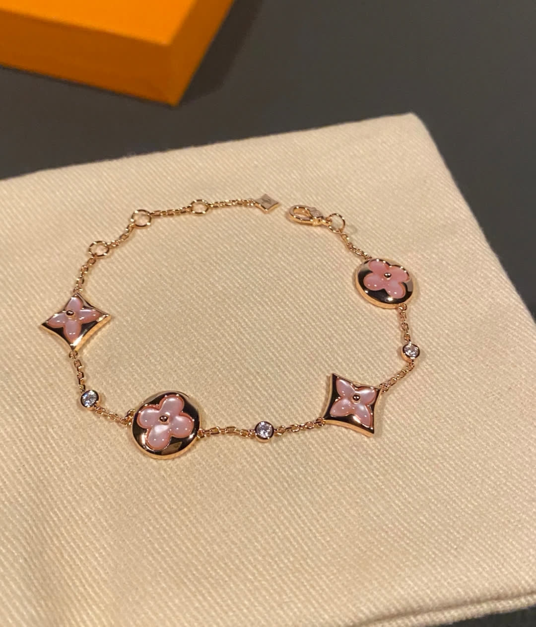 Louis Vuitton Gold Flower Bracelet
